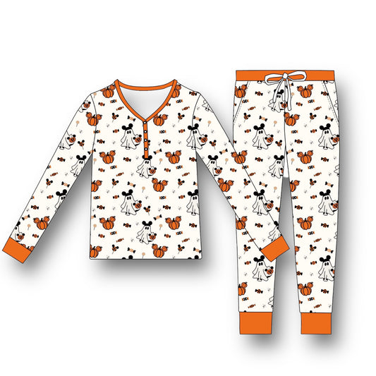 Spooky Ghost: (Adult) Bamboo Pajama