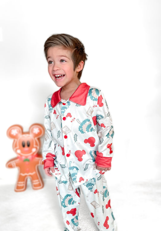 Boys Holiday Button Up: PJ