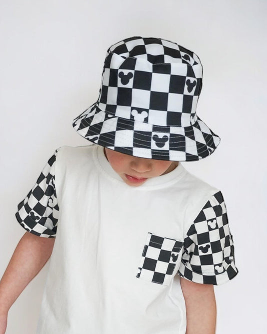 Checker Bucket Hat (Reversible)